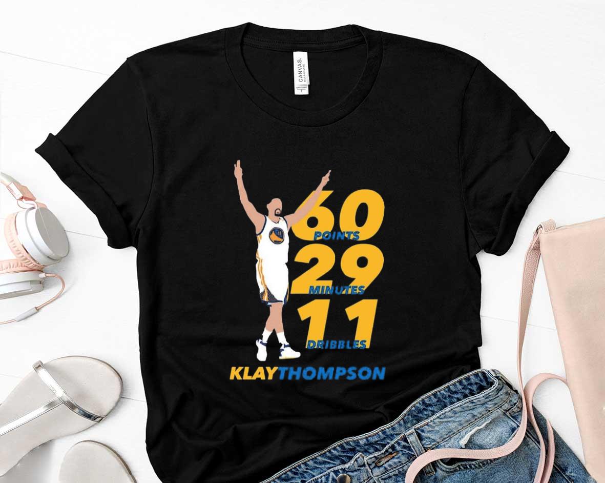 Klay Thompson 60 Points 29 Minutes 11 Dribbles Shirt 91 Starwars News