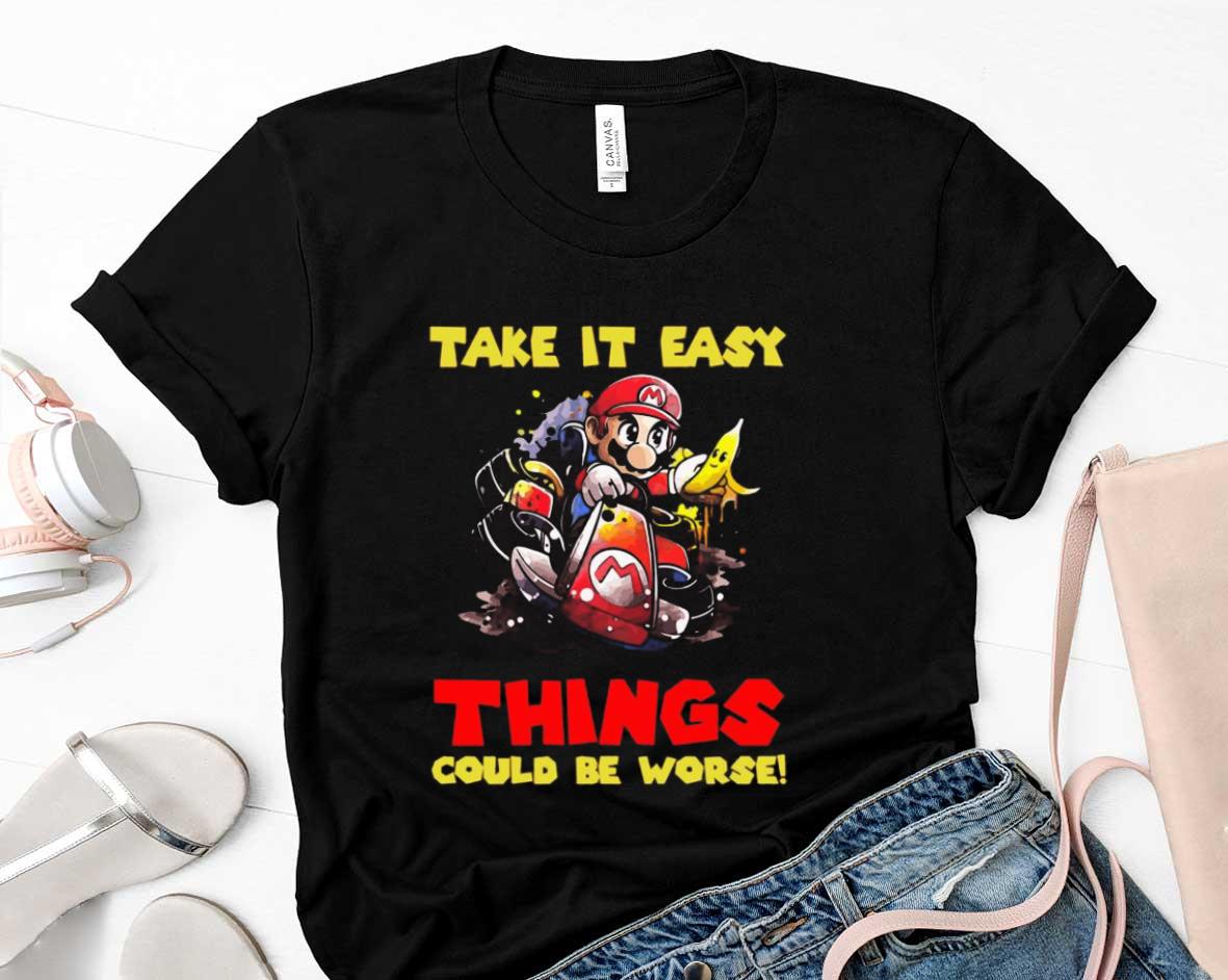 Super Mario Take It Easy Things Shirt 1 Postmaloneshirt News