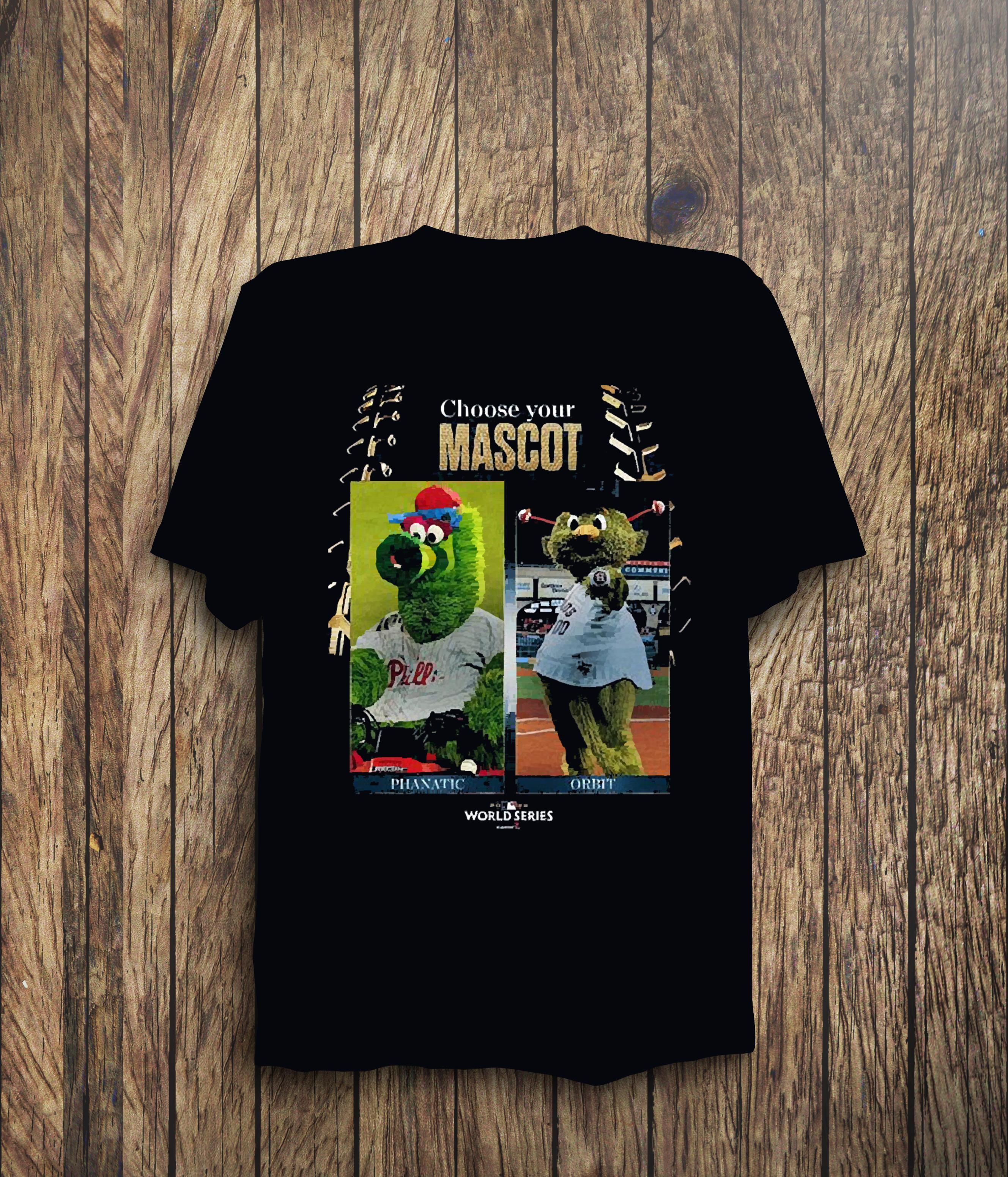 Philadelphia Phillies Vs Houston Astros Choose Your Mascot Phanatic Vs Orbit 2022 World Series shirt 2 Philadelphia Phillies Vs Houston Astros Choose Your Mascot Phanatic Vs Orbit 2022 World Series shirt 3