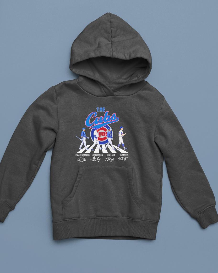 The Chicago Cubs Willson Contreras Anthony Rizzo Javier Baez Kris Bryant signatures Abbey Road shirt 1 Independencedayshirt News