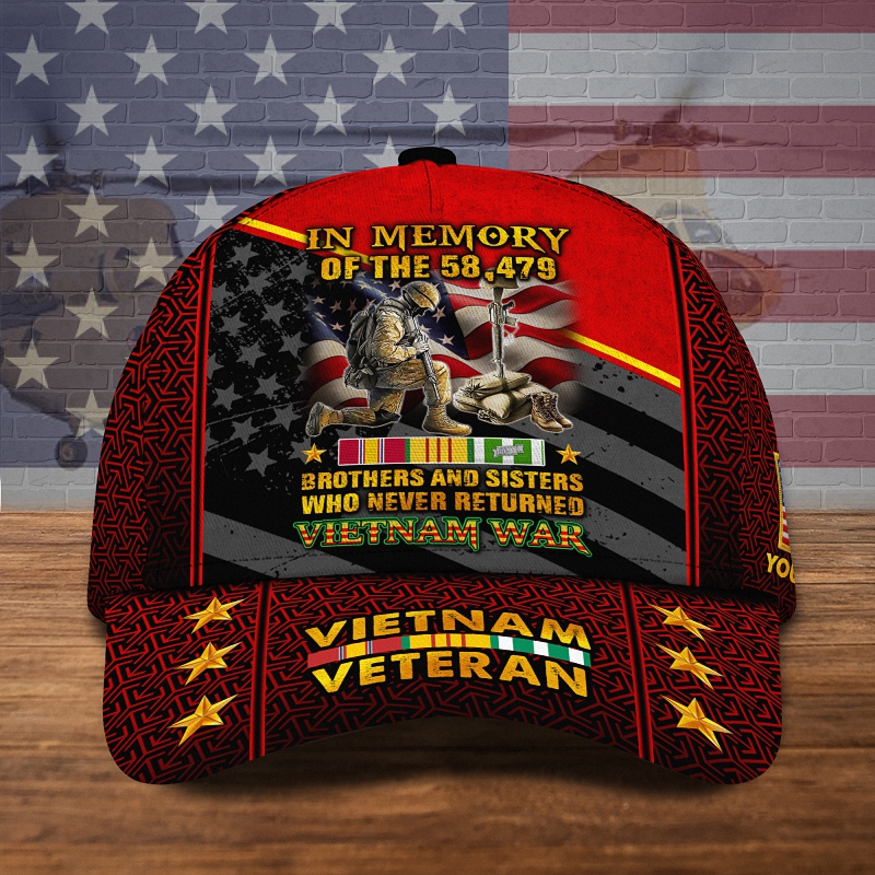 vietnam veteran in memory of the 58479 vietnam veteran military vet baseball cap - Vietnam Veteran In Memory Of The 58479 Vietnam Veteran Military Vet Baseball Cap