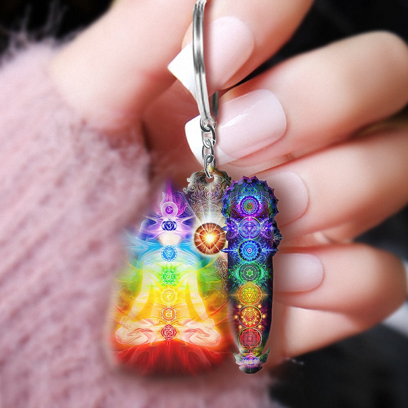 Yoga Mind And Soul In A Harmomy Chakra Special Special Gift Keychain 1 Keychain